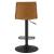 Jayden KD PU Low Back Gaslift Bar Stool