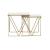 Bette 2-piece Nesting Table Set with Marble Top