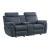 Clifton Microfiber Double Glider Reclining Loveseat w/Console