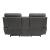 Clifton Microfiber Double Glider Reclining Loveseat w/Console