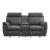 Clifton Microfiber Double Glider Reclining Loveseat w/Console