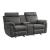 Clifton Microfiber Double Glider Reclining Loveseat w/Console