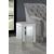 Audrey Square Mirrored Chairside End Table
