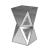 Matheo Geometric Mirrored Side Table