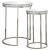  Addison 2-piece Round Mirrored Nesting Table
