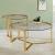 Delia 2-piece Round Nesting Table with Glass Top