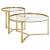 Delia 2-piece Round Nesting Table with Glass Top