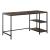 Taurus Wood Veneer/Metal Rectangular Writing Desk w/ USB Port