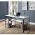Taurus Wood Veneer/Metal Rectangular Writing Desk w/ USB Port