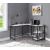 Taurus Wood Veneer/Metal L-Shaped Writing Desk w/ USB Port