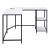 Taurus Wood Veneer/Metal L-Shaped Writing Desk w/ USB Port