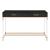 Adiel Wood/Metal/Crystal Writing Desk w/USB Port