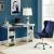 Noralie 93112 Mirrored/Faux Diamonds Writing Desk