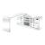 Noralie 93118 Mirrored/Faux Diamonds Writing Desk