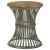 Matyas Wood/Metal Round Accent Table