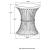 Matyas Wood/Metal Round Accent Table