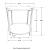 Noemie Round Accent Table with Marble Top & Wood Shelf