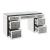 Noralie 93120 Mirrored/Faux Diamonds Writing Desk