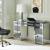 Noralie 93120 Mirrored/Faux Diamonds Writing Desk