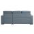 Cornish Fabric Reversible Sectional with Pull-out Bed and Hidden Storage