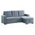 Cornish Fabric Reversible Sectional with Pull-out Bed and Hidden Storage