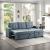 Cornish Fabric Reversible Sectional with Pull-out Bed and Hidden Storage
