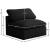 Plush Velvet Standard Comfort Modular Armless Chair