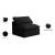 Plush Velvet Standard Comfort Modular Armless Chair