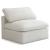 Plush Velvet Standard Comfort Modular Armless Chair