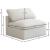Plush Velvet Standard Comfort Modular Armless Chair