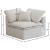 Plush Velvet Standard Comfort Modular Corner Chair