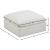 Plush Velvet Standard Comfort Modular Ottoman