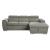 Berel Fabric 2-Piece Sectional with Pull-out Bed and Adjustable Headrests