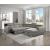 Berel Fabric 4-Piece Sectional with Pull-out Bed and Adjustable Headrests