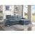 Berel Fabric 2-Piece Sectional with Pull-out Bed and Adjustable Headrests