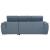 Berel Fabric 2-Piece Sectional with Pull-out Bed and Adjustable Headrests