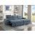 Berel Fabric 2-Piece Sectional with Pull-out Bed and Adjustable Headrests