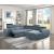 Berel Fabric 4-Piece Sectional with Pull-out Bed and Adjustable Headrests