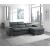 Berel Fabric 2-Piece Sectional with Pull-out Bed and Adjustable Headrests