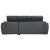 Berel Fabric 2-Piece Sectional with Pull-out Bed and Adjustable Headrests