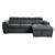 Berel Fabric 2-Piece Sectional with Pull-out Bed and Adjustable Headrests