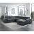 Berel Fabric 4-Piece Sectional with Pull-out Bed and Adjustable Headrests