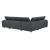 Berel Fabric 4-Piece Sectional with Pull-out Bed and Adjustable Headrests