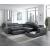 Berel Fabric 4-Piece Sectional with Pull-out Bed and Adjustable Headrests