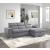Berel Fabric 2-Piece Sectional with Pull-out Bed and Adjustable Headrests