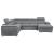 Berel Fabric 4-Piece Sectional with Pull-out Bed and Adjustable Headrests