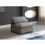 Plush Velvet Standard Comfort Modular Armless Chair