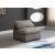 Plush Velvet Standard Comfort Modular Armless Chair