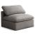 Plush Velvet Standard Comfort Modular Armless Chair