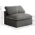 Plush Velvet Standard Comfort Modular Armless Chair